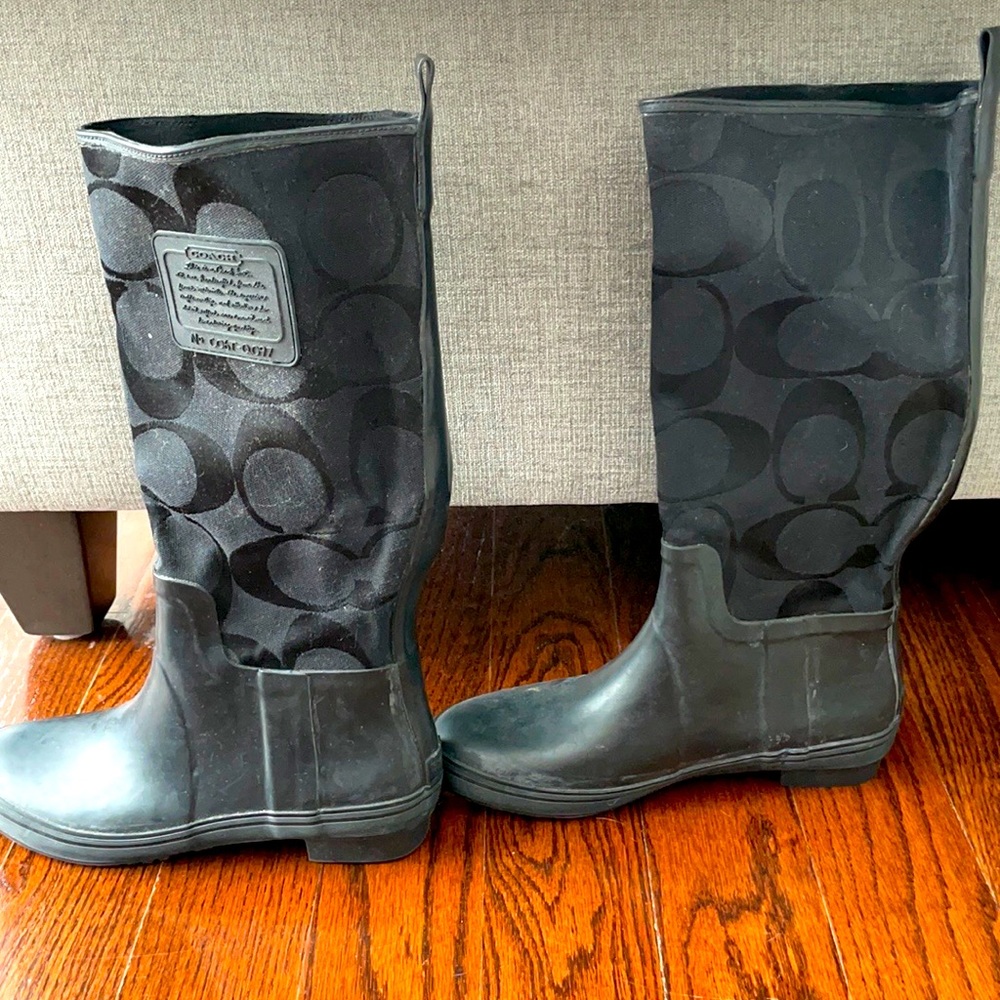 Coach rain boots